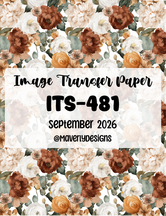 ITS-481 - Transfer Paper - September 2026 Launch