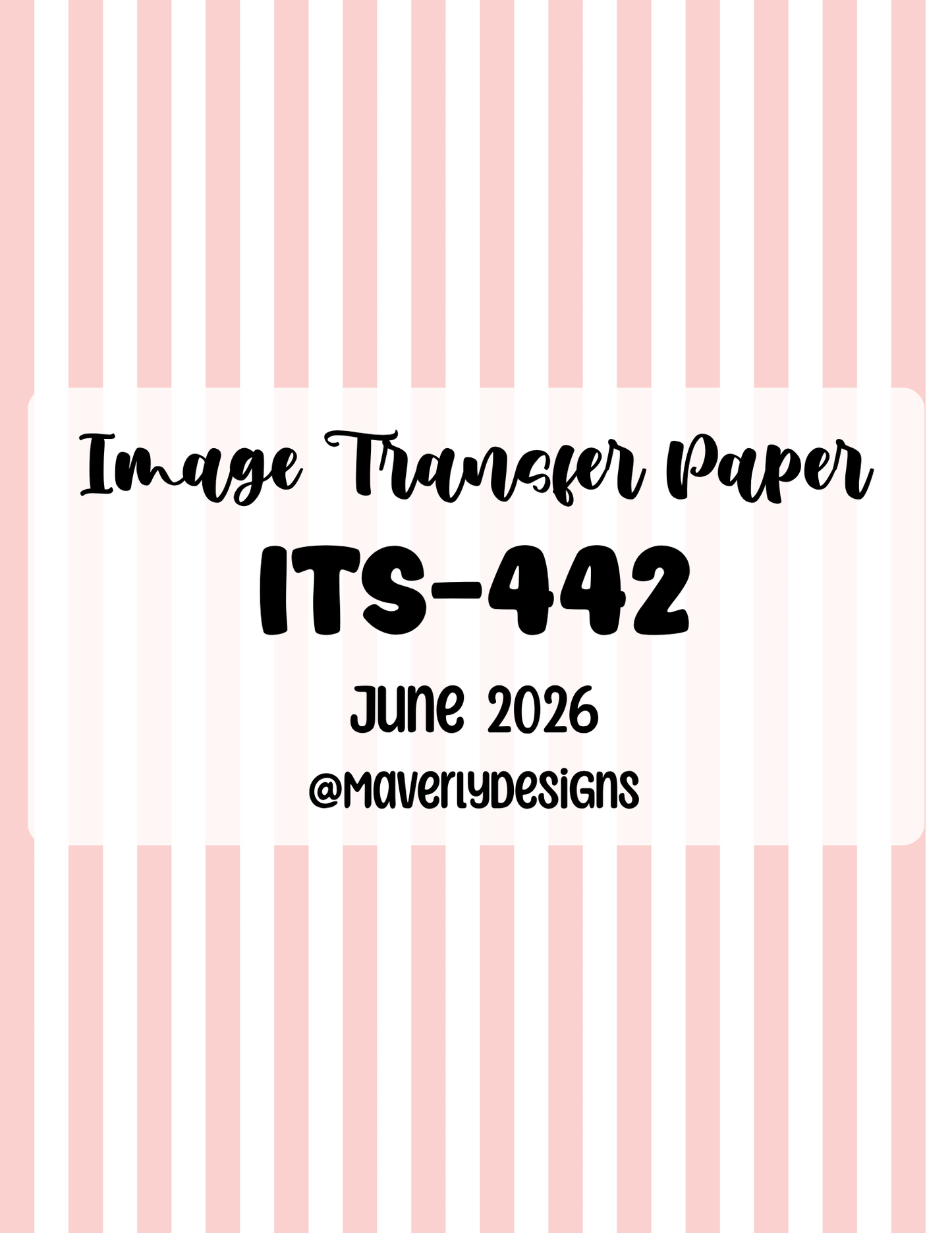 ITS-442 - Transfer Paper - June 2026 Launch