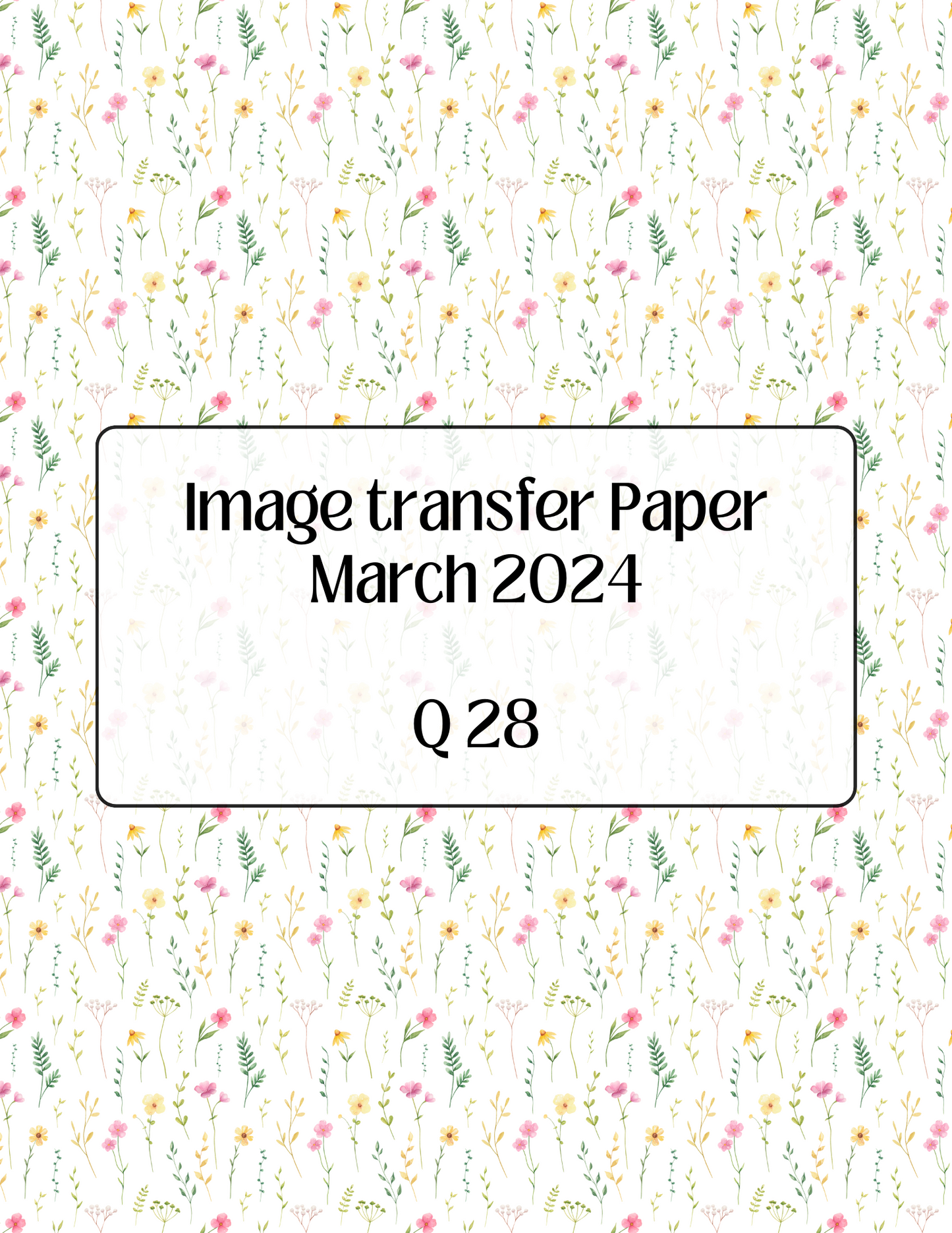 ITS-143 - IMAGE TRANSFER PAPER (Q28)