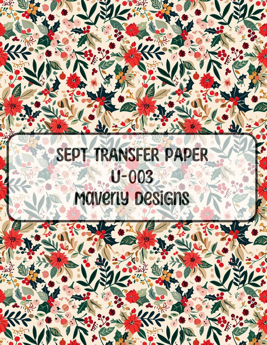 U-003 - September 2024 - Transfer Paper