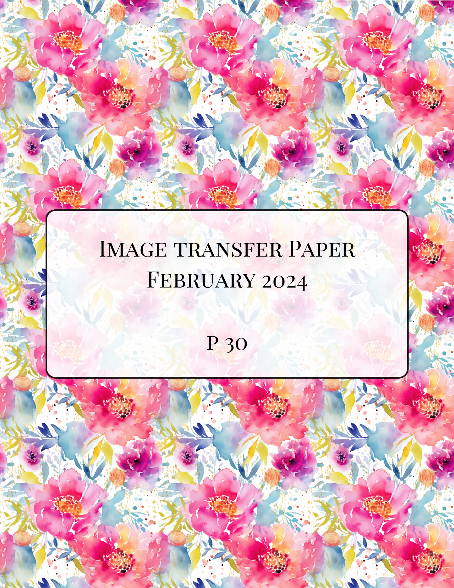 ITS-126 - IMAGE TRANSFER PAPER (P30)