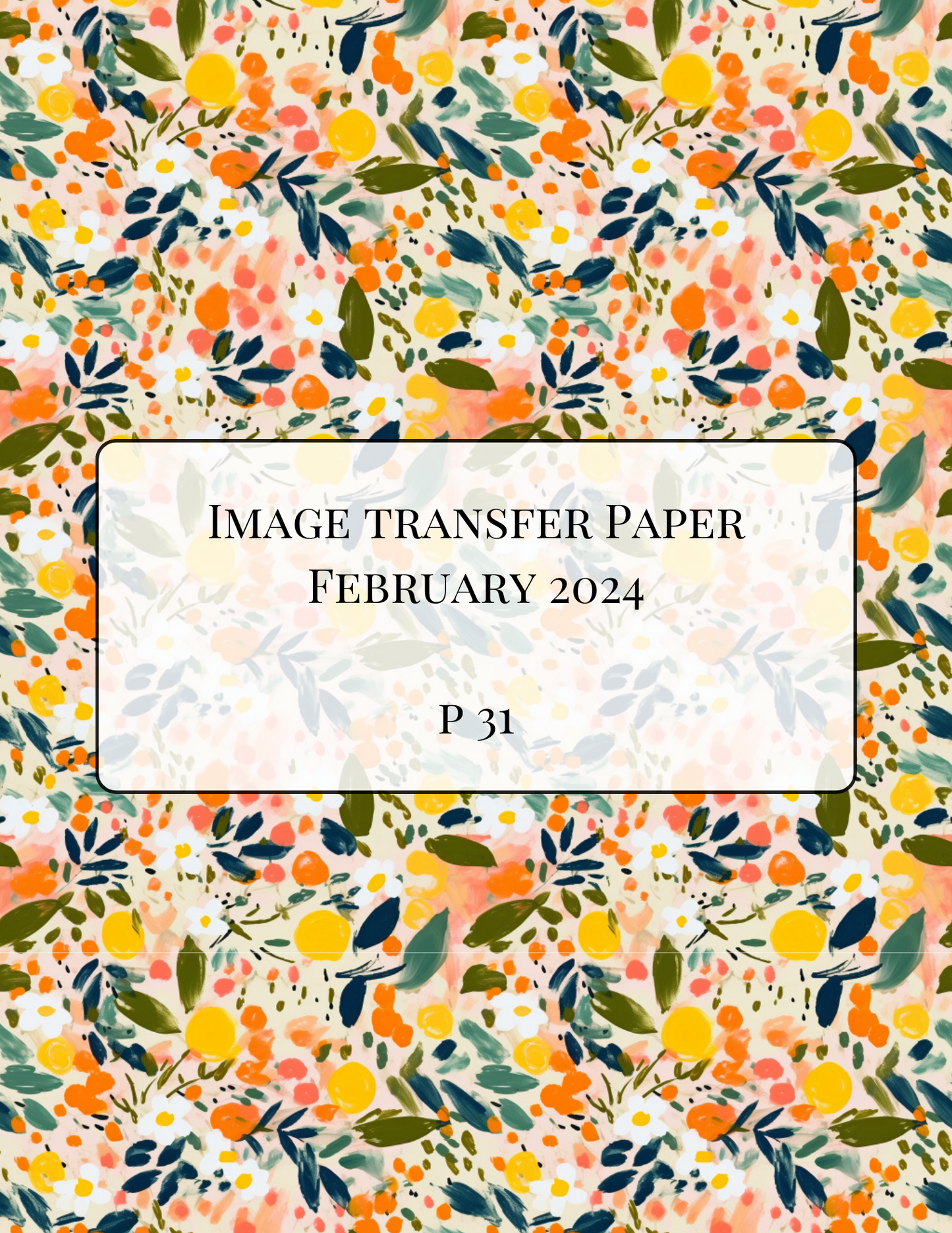 ITS-127 - IMAGE TRANSFER PAPER (P31)