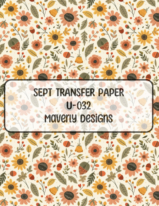 U-032- September 2024 - Transfer Paper