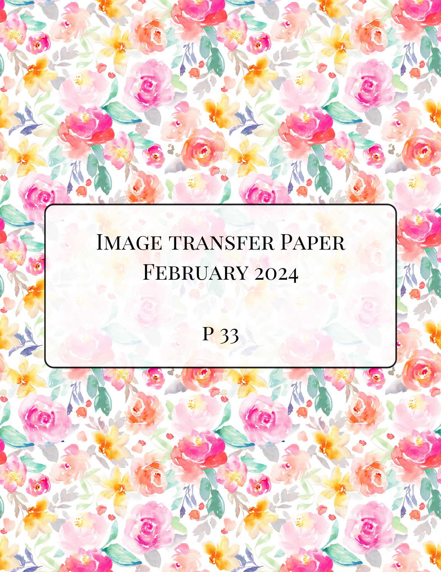 ITS-129 - IMAGE TRANSFER PAPER (P33)