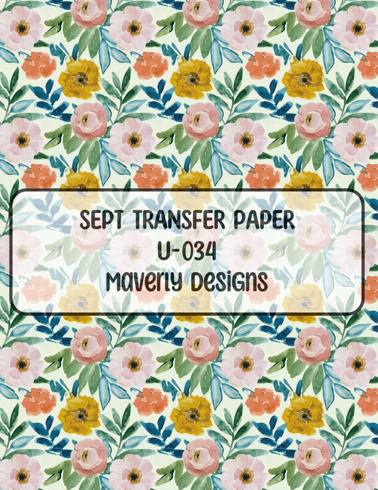 U-034 - September 2024 - Transfer Paper