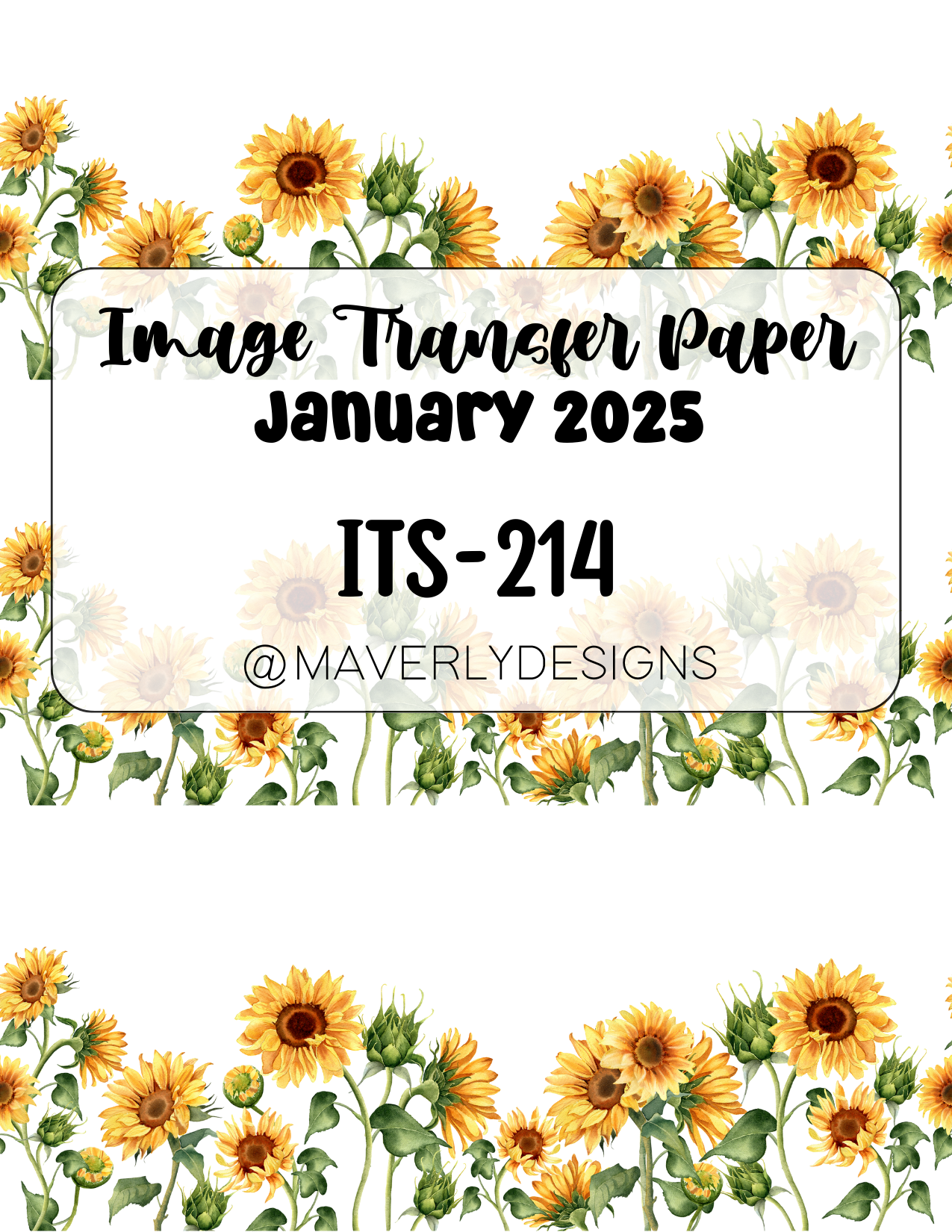 ITS-214 - Transfer Paper - January 2025 Launch