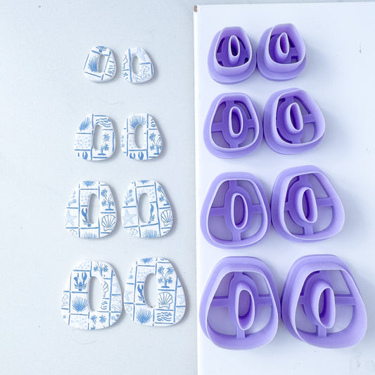 Organic Rectangle Window Mirrored Set Clay Cutter - April 2025 Launch