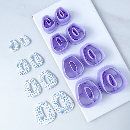 Organic Rectangle Window Mirrored Set Clay Cutter - April 2025 Launch