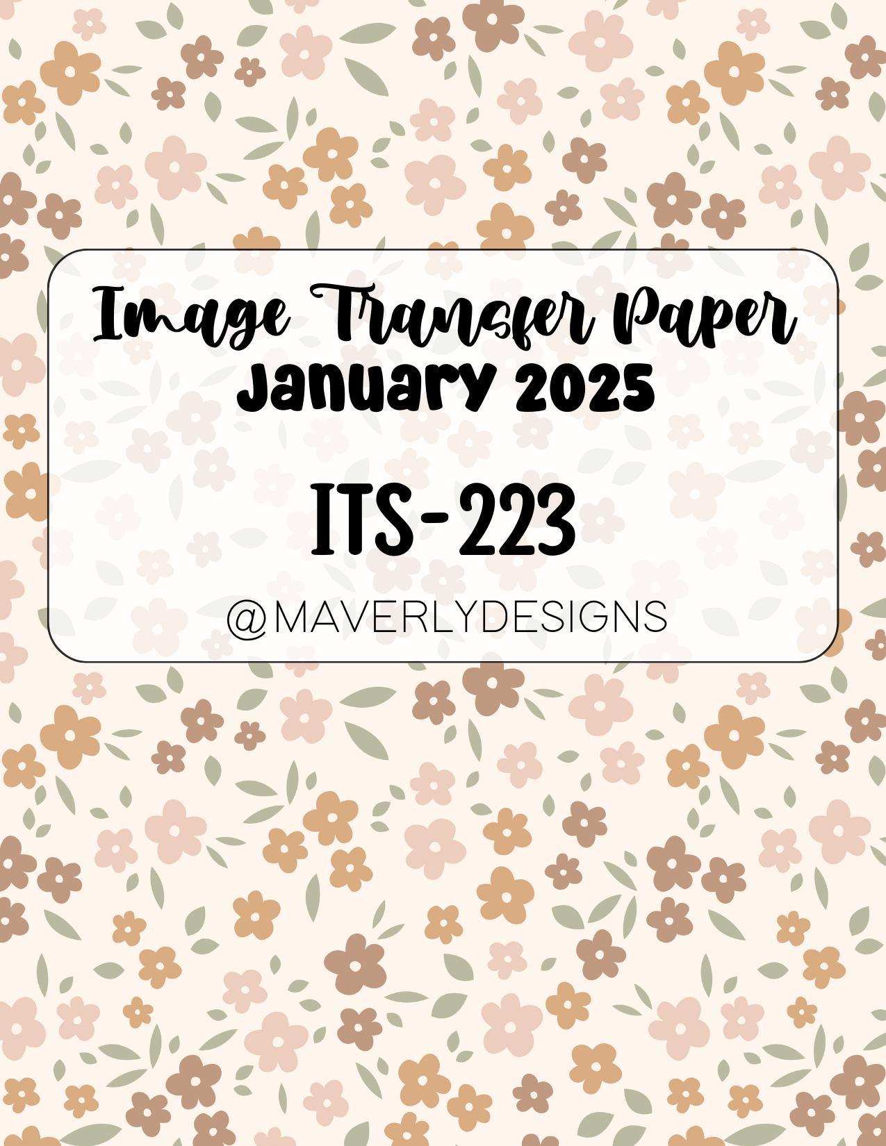 ITS-223 - Transfer Paper - January 2025 Launch