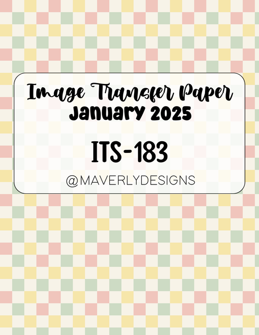 ITS-183 - Transfer Paper - January 2025 Launch