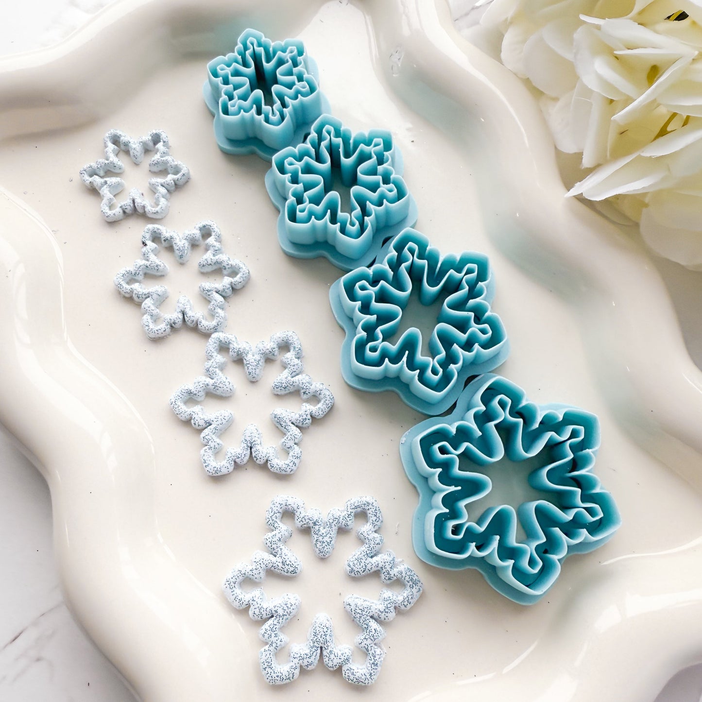 XL Snowflake Outline/Cut Out - Clay Cutter - October 2025 Launch
