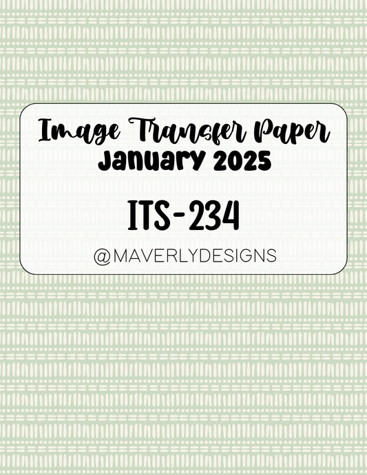 ITS-234 - Transfer Paper - January 2025 Launch