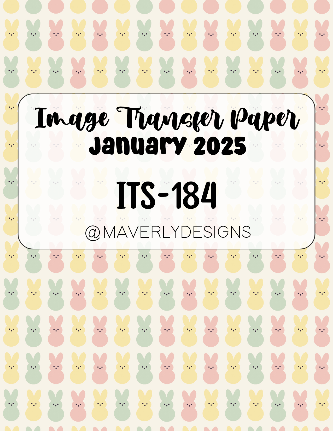 ITS-184 - Transfer Paper - January 2025 Launch