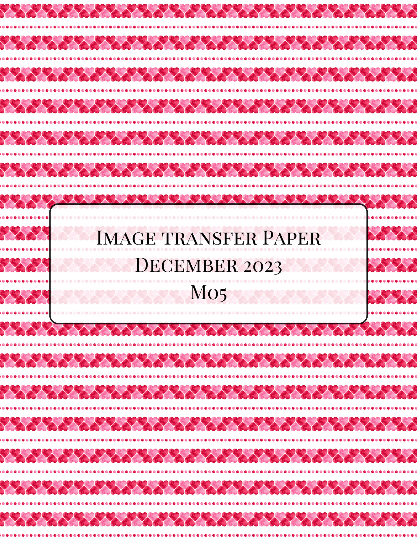 M05 Transfer Paper - December 2023 Launch