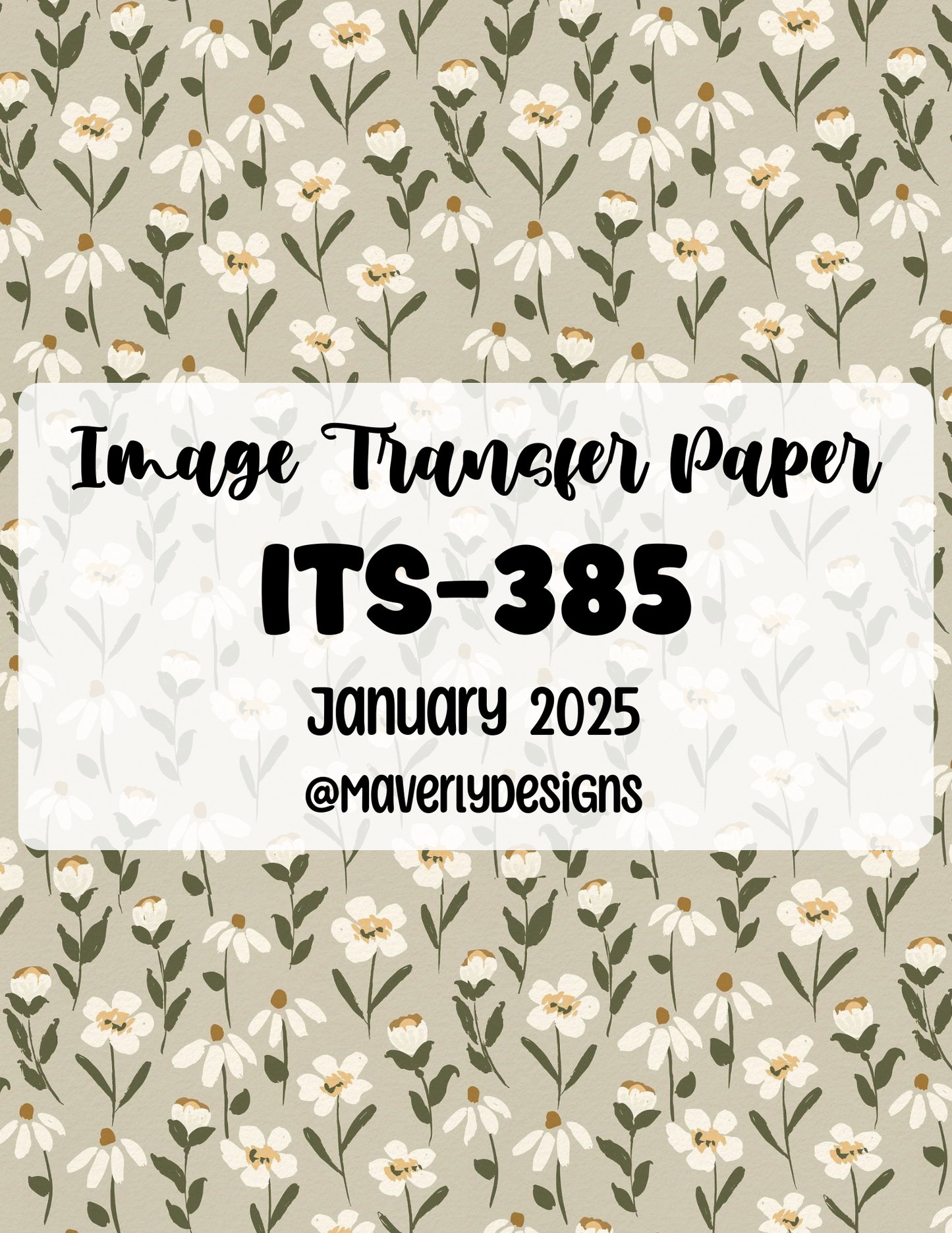 ITS-385 - Transfer Paper - January 2026 Launch