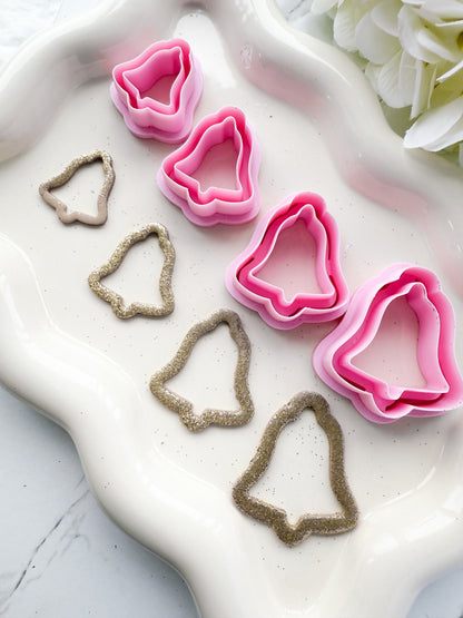 XL Xmas Bell Outline/Cut Out - Clay Cutter - October 2025 Launch