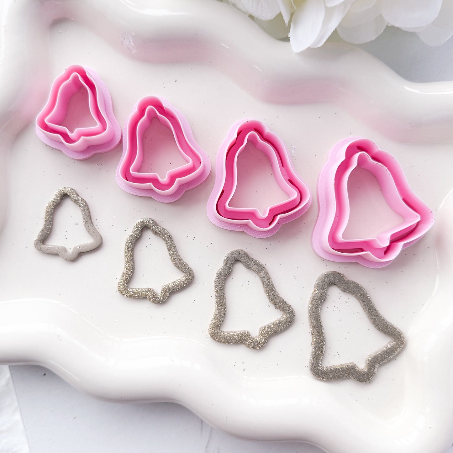 XL Xmas Bell Outline/Cut Out - Clay Cutter - October 2025 Launch