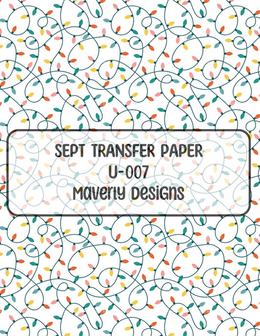 U-007 - September 2024 - Transfer Paper