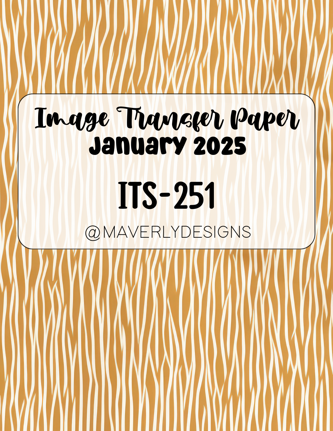 ITS-251 - Transfer Paper - January 2025 Launch