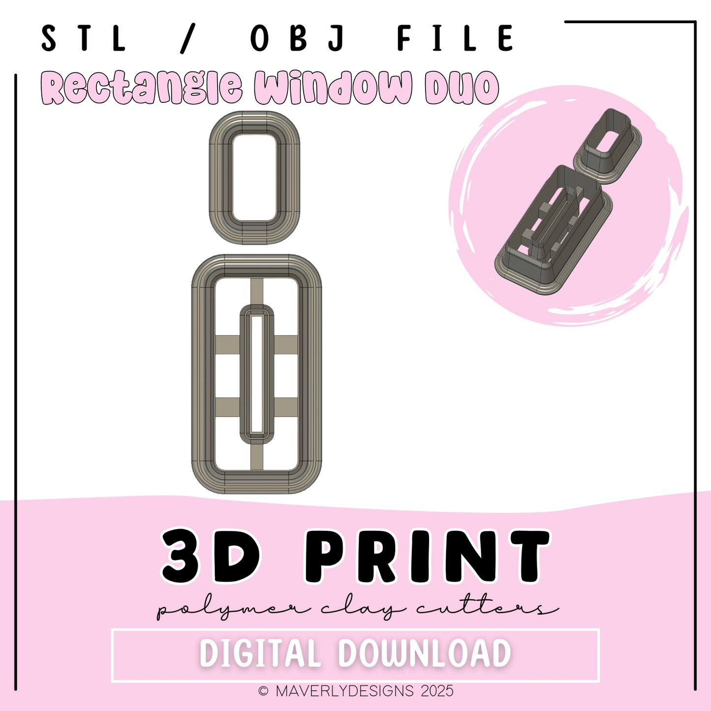 Rectangle Window Duo - Digital Product