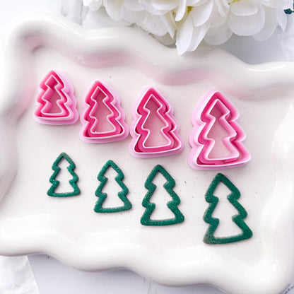 XL Xmas Tree Outline/Cut Out - Clay Cutter - October 2025 Launch