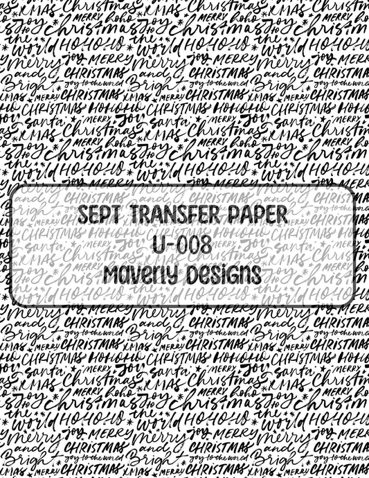 U-008 - September 2024 - Transfer Paper