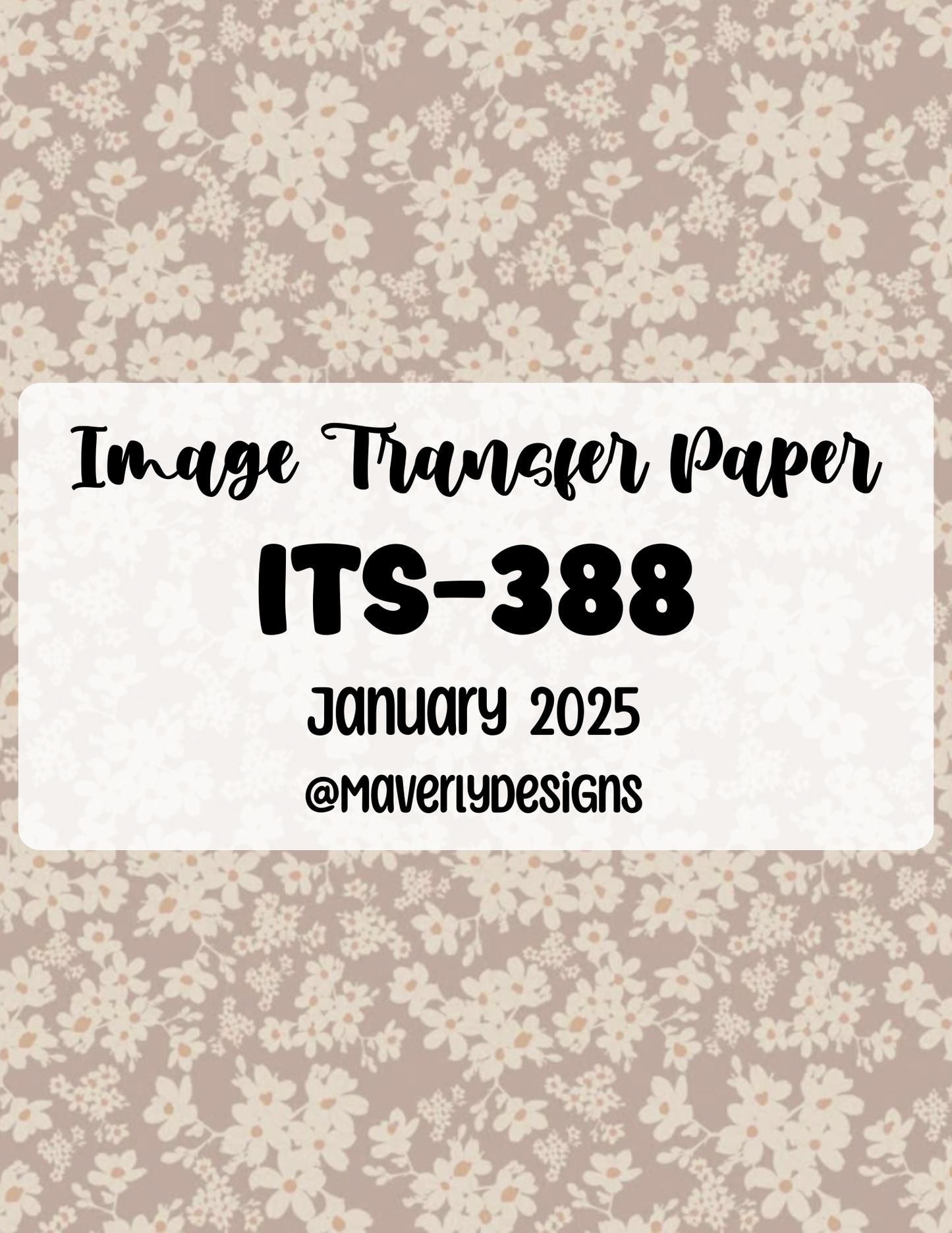 ITS-388 - Transfer Paper - January 2026 Launch