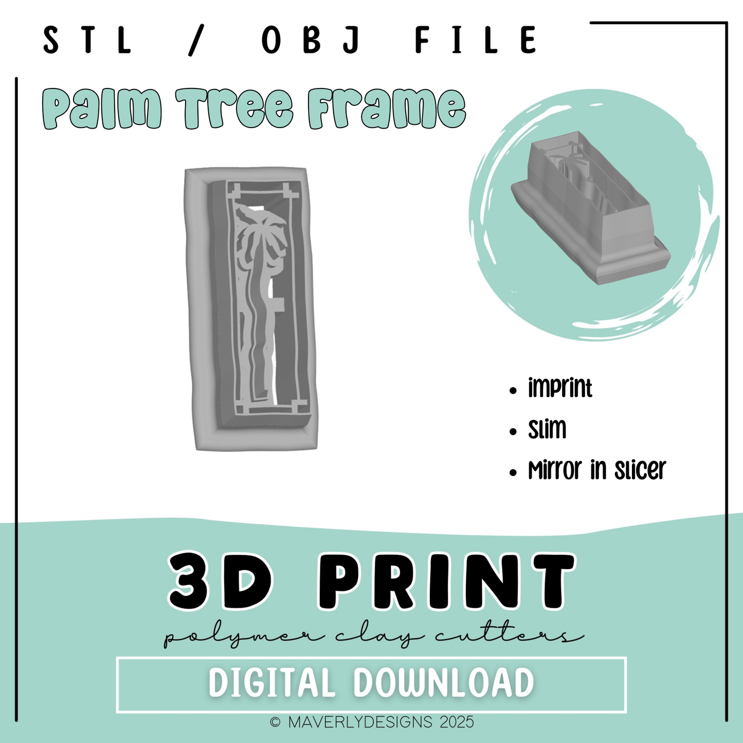 Palm Tree Frame - Digital Product