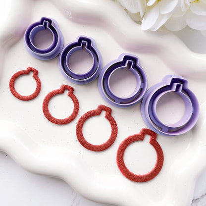 XL Xmas Bulb Outline/Cut Out - Clay Cutter - October 2025 Launch