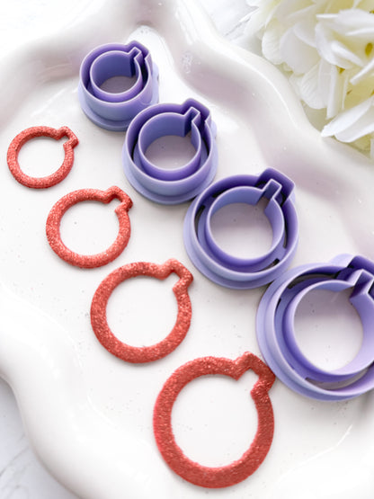 XL Xmas Bulb Outline/Cut Out - Clay Cutter - October 2025 Launch