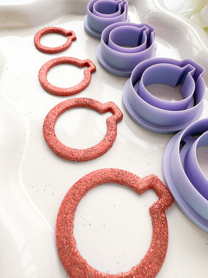 XL Xmas Bulb Outline/Cut Out - Clay Cutter - October 2025 Launch