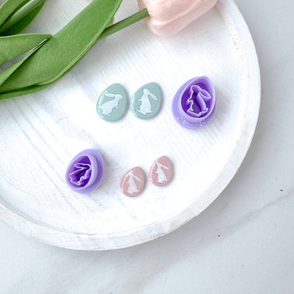 Imprint Bunny Egg - Ears Back - Clay Cutter - January 2025 Launch