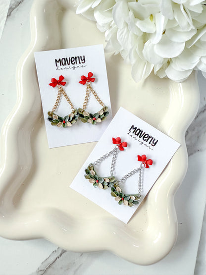 Half Wreath Dangle Earrings - One Pair - November 2025