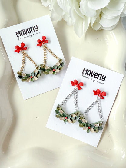 Half Wreath Dangle Earrings - One Pair - November 2025
