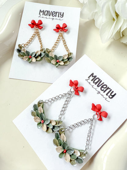Half Wreath Dangle Earrings - One Pair - November 2025