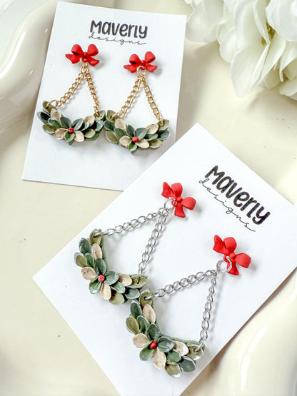 Half Wreath Dangle Earrings - One Pair - November 2025