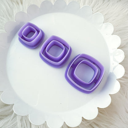 Bubble Square Skinny Window - Basic Clay Cutter - June 2024