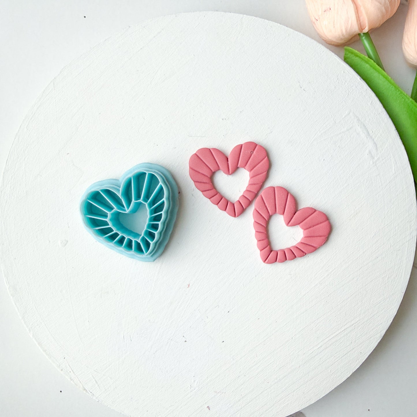 Scalloped Bubble Heart Window Clay Cutter - December 2025 Launch