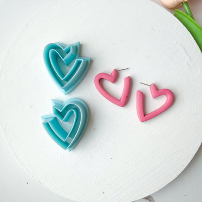 Heart Hoop Mirrored Set Clay Cutter - December 2025 Launch