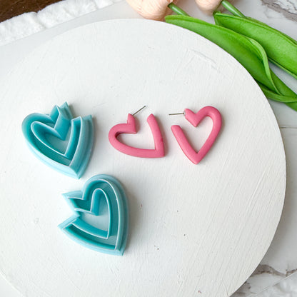 Heart Hoop Mirrored Set Clay Cutter - December 2025 Launch