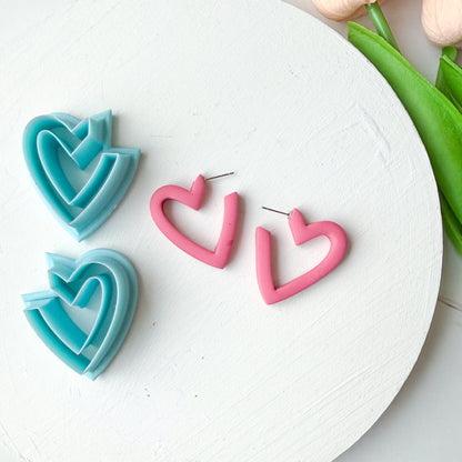 Heart Hoop Mirrored Set Clay Cutter - December 2025 Launch