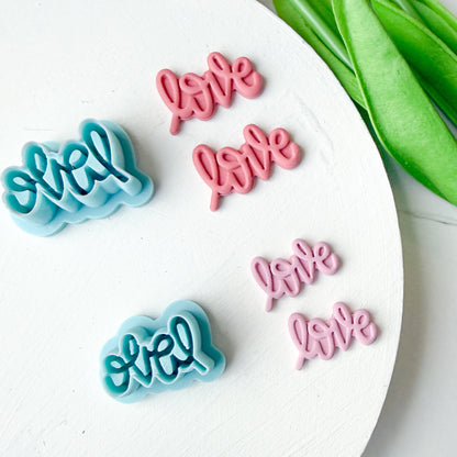 Cursive Love Clay Cutter - December 2025 Launch