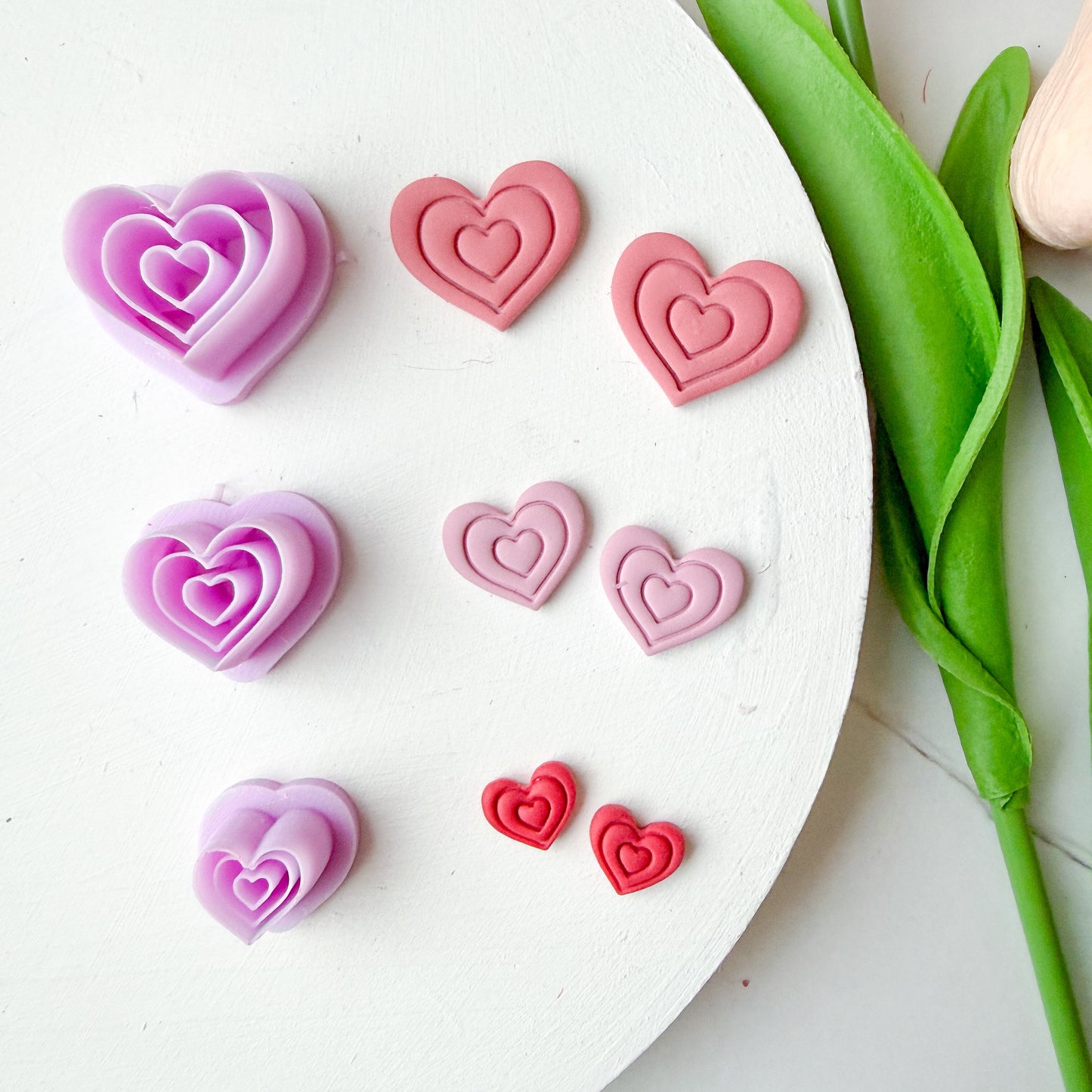 Two Lined Frame Heart Clay Cutter - December 2025 Launch