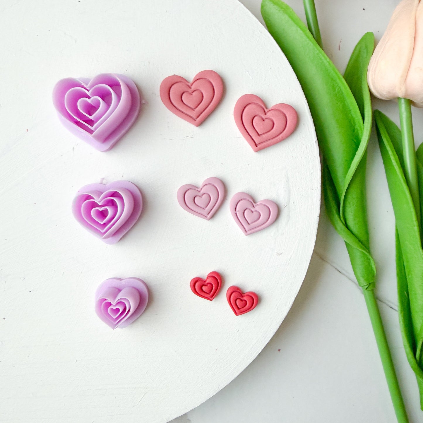 Two Lined Frame Heart Clay Cutter - December 2025 Launch