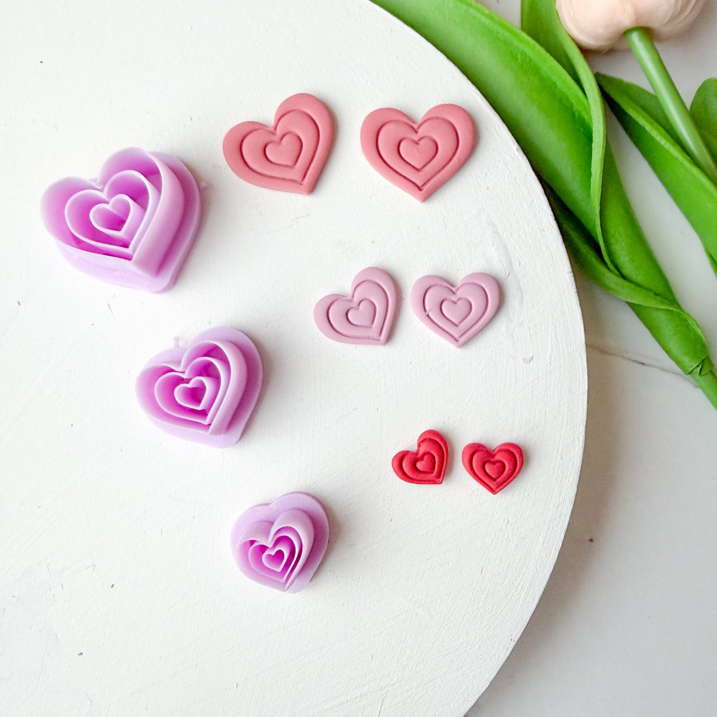 Two Lined Frame Heart Clay Cutter - December 2025 Launch