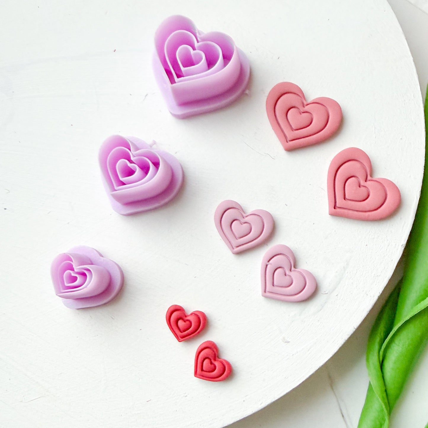 Two Lined Frame Heart Clay Cutter - December 2025 Launch