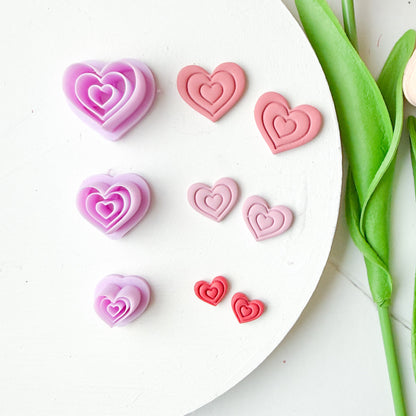 Two Lined Frame Heart Clay Cutter - December 2025 Launch