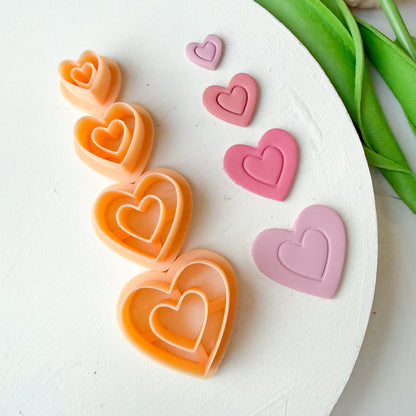 One Line Frame Heart Clay Cutter - December 2025 Launch