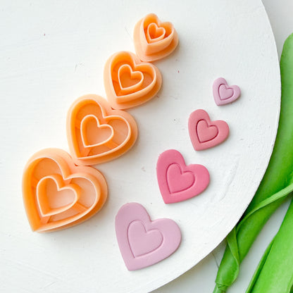 One Line Frame Heart Clay Cutter - December 2025 Launch