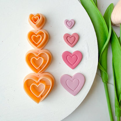 One Line Frame Heart Clay Cutter - December 2025 Launch